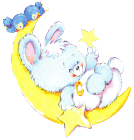 Зайчик спящий на облачке