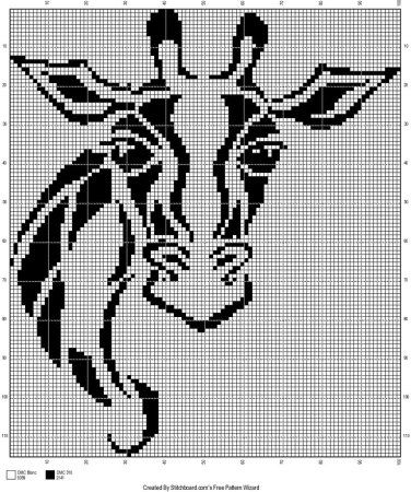 Монохромная вышивка крестом схемы