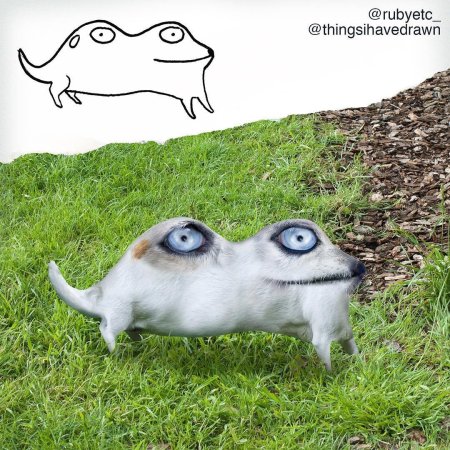 Детские рисунки в реальной жизни