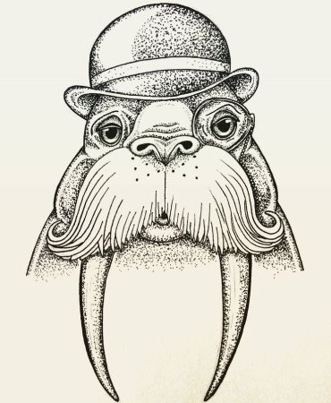 Морж стилизация