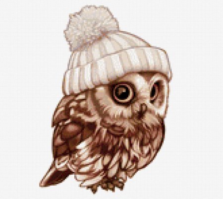 Сова в шапке