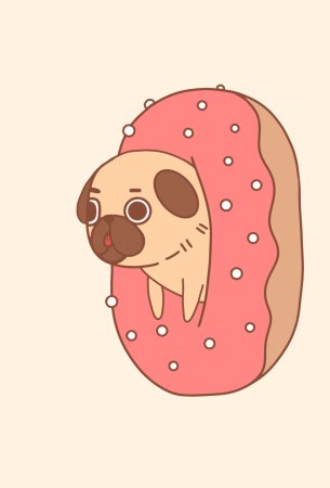 Мультяшные пончики милые