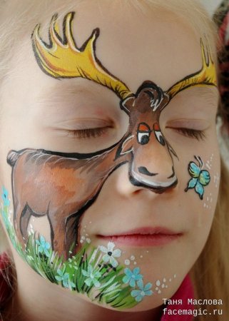 Аквагрим с животными для детей