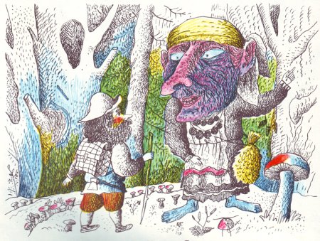 Менсадык Гарипов иллюстрации