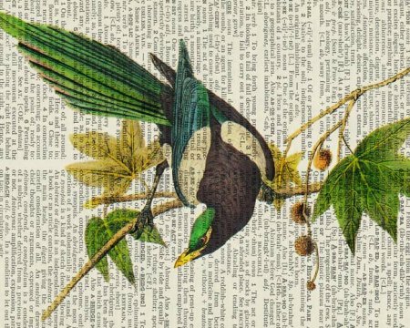 Рисунок на газете акварелью