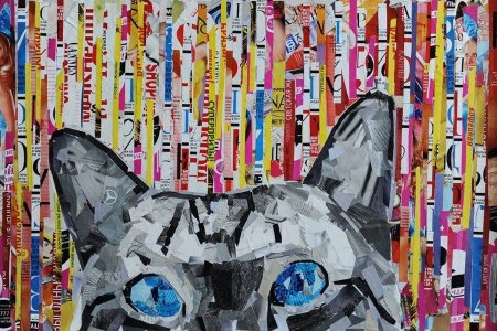 Мозаика из журнальных вырезок