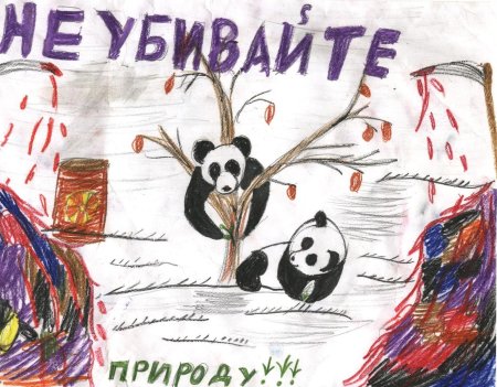 Плакат не убивайте природу