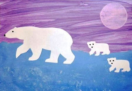 Силуэтные животные севера