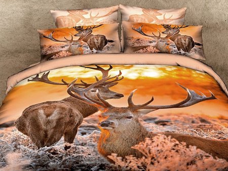 КПБ 2сп сатин 3d львиная семья