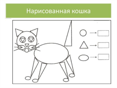 Кошка из геометрических фигур