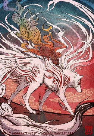 Японская мифология Кицунэ лиса оборотень