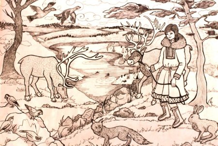 Ханты и манси иллюстрации