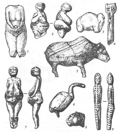 Первобытное искусство палеолита фигурки