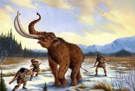 Первобытные люди охота на мамонта
