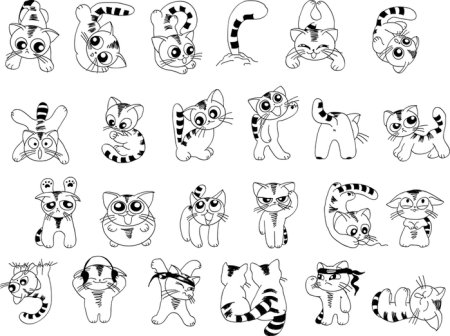 Шрифт в виде животных