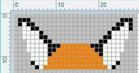 Фенечка лиса схема