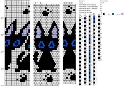 Схема плетения из бисера на станке схемы