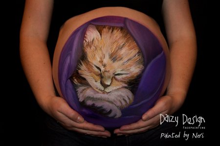 Котики на животике у беременных