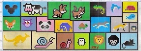 Прямое плетение животные