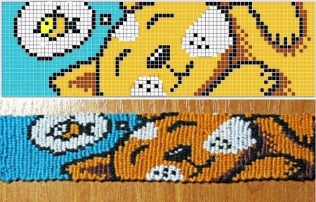 Фенечки схемы прямого плетения