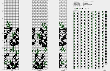 Фенечки схемы прямого плетения