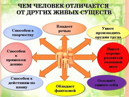 Чем человек отличается от животного 4 класс окружающий мир