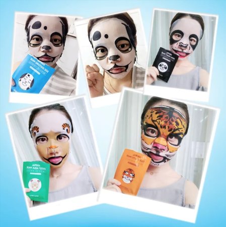 Тканевые маски в виде животных