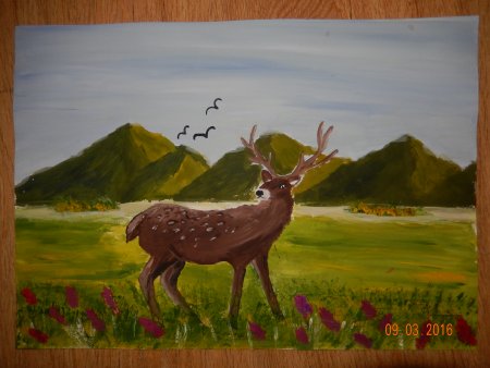 Рисунки на тему природа и животные