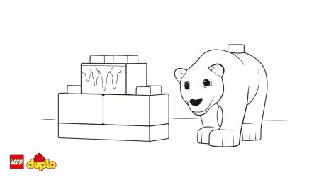 Разукрашка лего дупло