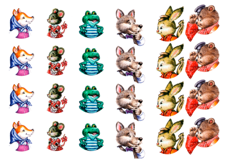 Герои сказки Теремок