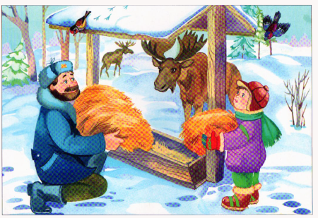 Занятия людей зимой