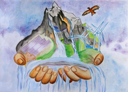 Рисунок на тему экология легко