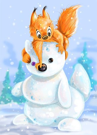 Зимние сказочные животные