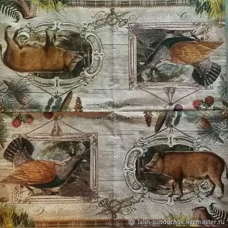 Салфетки для декупажа животные