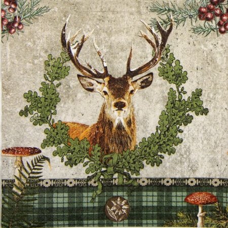 Салфетка олени