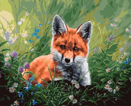 Тигренок живопись