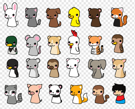 Животные в мультяшном стиле