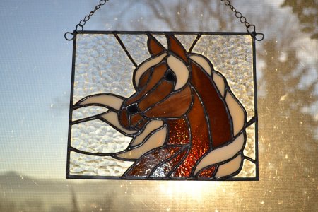 Витраж кони Тиффани
