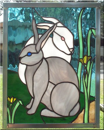 Витражный заяц