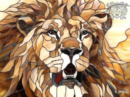 Тигр витраж Тиффани