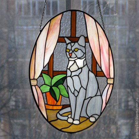 Витраж животные