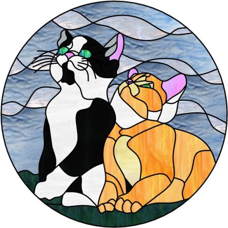 Витраж кошка