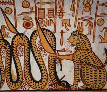 Египетские фрески Баст