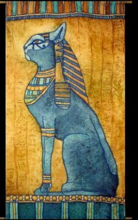 Египетская богиня Бастет фрески