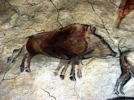 Первобытное искусство живопись пещера Альтамира в Испании