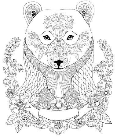 Раскраска антистресс Лев