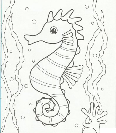 Подводный мир раскраска для детей