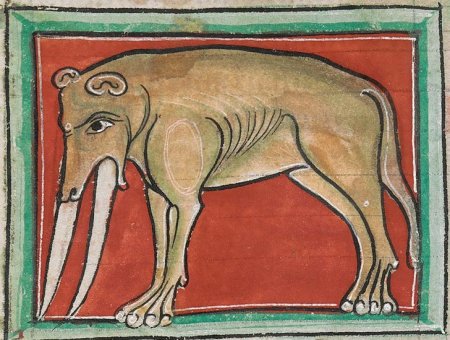 Бестиарий средневековья слон