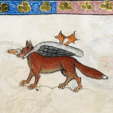 Средневековый Бестиарий лиса