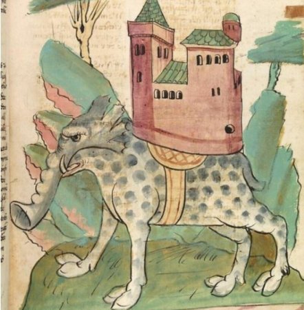 Средневековый Бестиарий слон